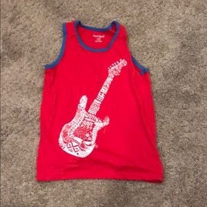 Cat and jack red and blue pajamas tank top
